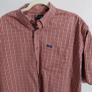 Ivy Crew Red Plaid Short-Sleeve Button-Down Shirt